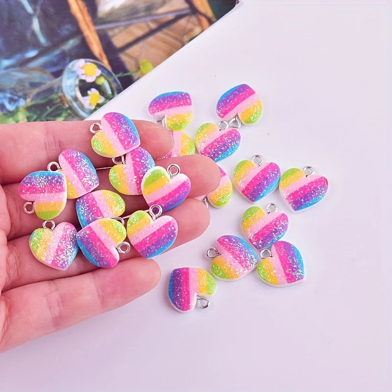 10 adet renkli kalp reçine tak - Resin Art Materials Kit incelemesi ve fiyatı
