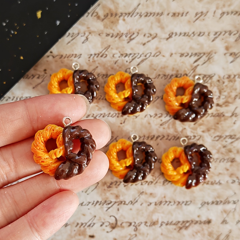 Resin Art Bracelet - 6 adet simülasyon kalp çikolata reçine