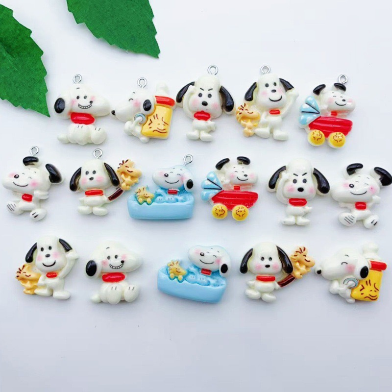 Resin Art Materials Kit - 12 adet reçine karikatür köpek kolye