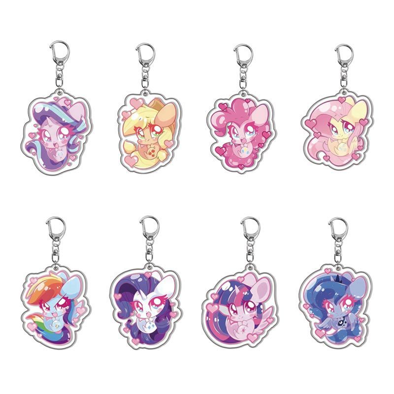 Resin Art Keychain - My Little Pony Anime Akrilik Karikatür