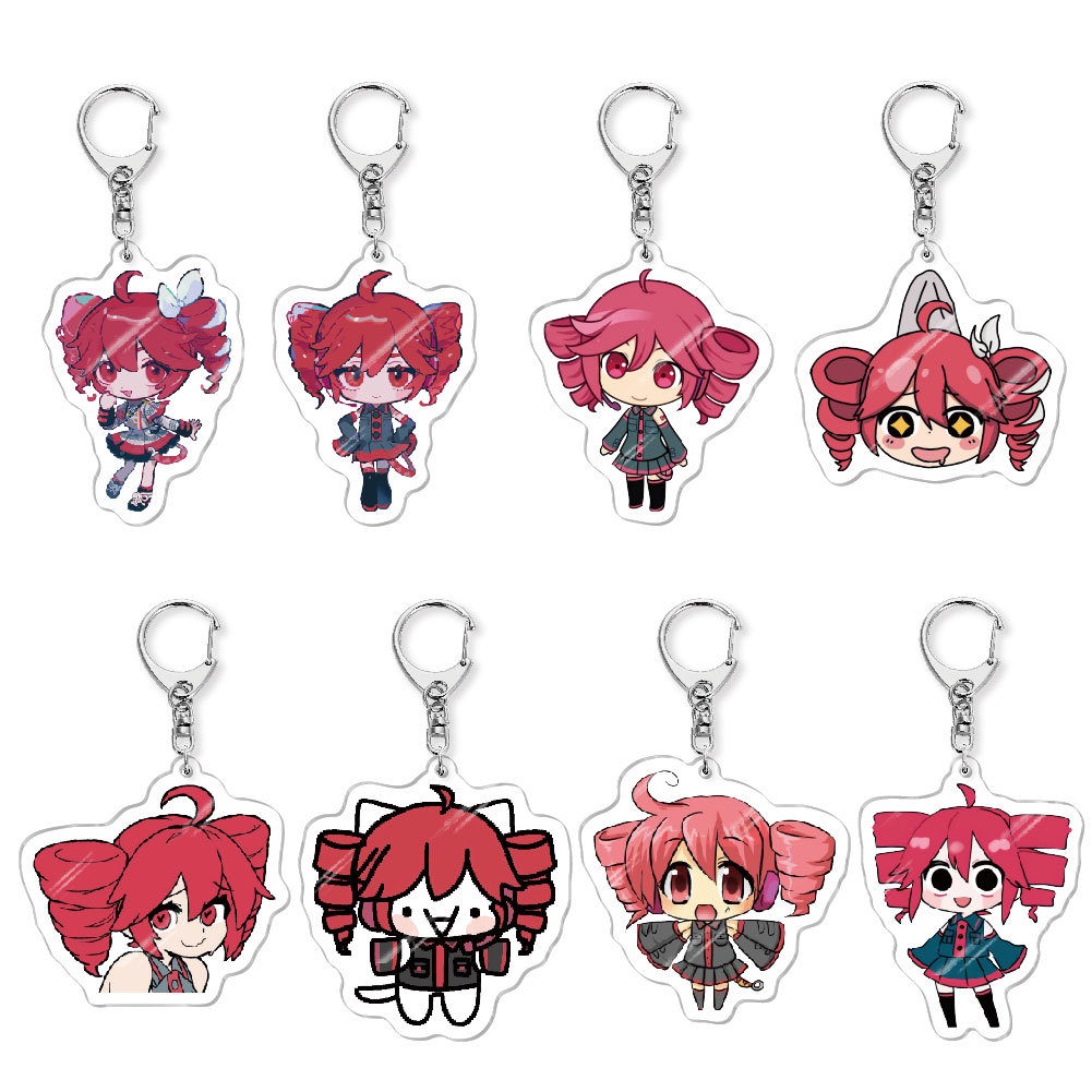 Resin Art Keychain - Kasane Teto ‌ Peluş Anime Anahtarlık