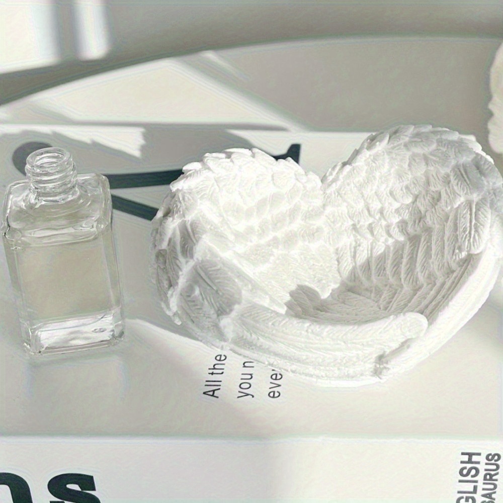 Resin Art Heart - Katmanlı Kanat Tasarımlı 1 adet Melek