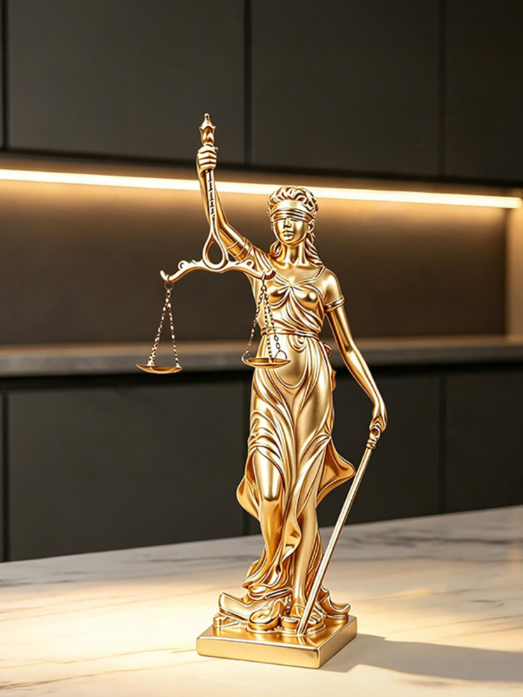 Lüks Altın Adalet Heykeli Sana - Resin Art For Anniversary Gift incelemesi ve fiyatı