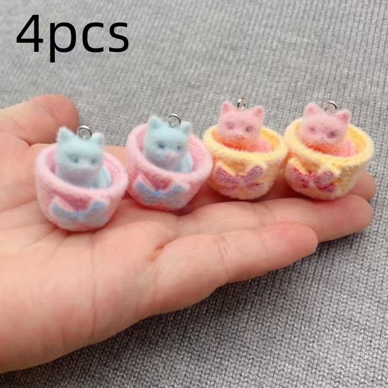 4 adet 3D peluş reçine kedi ko - Resin Art Materials Kit incelemesi ve fiyatı