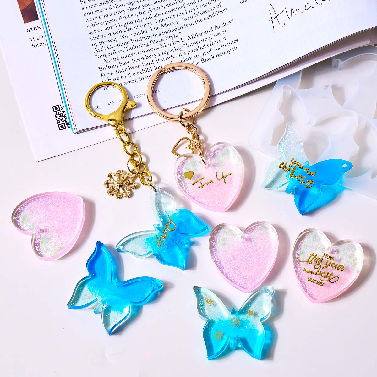Altı delikli delikli küpe sili - Resin Art Heart incelemesi ve fiyatı