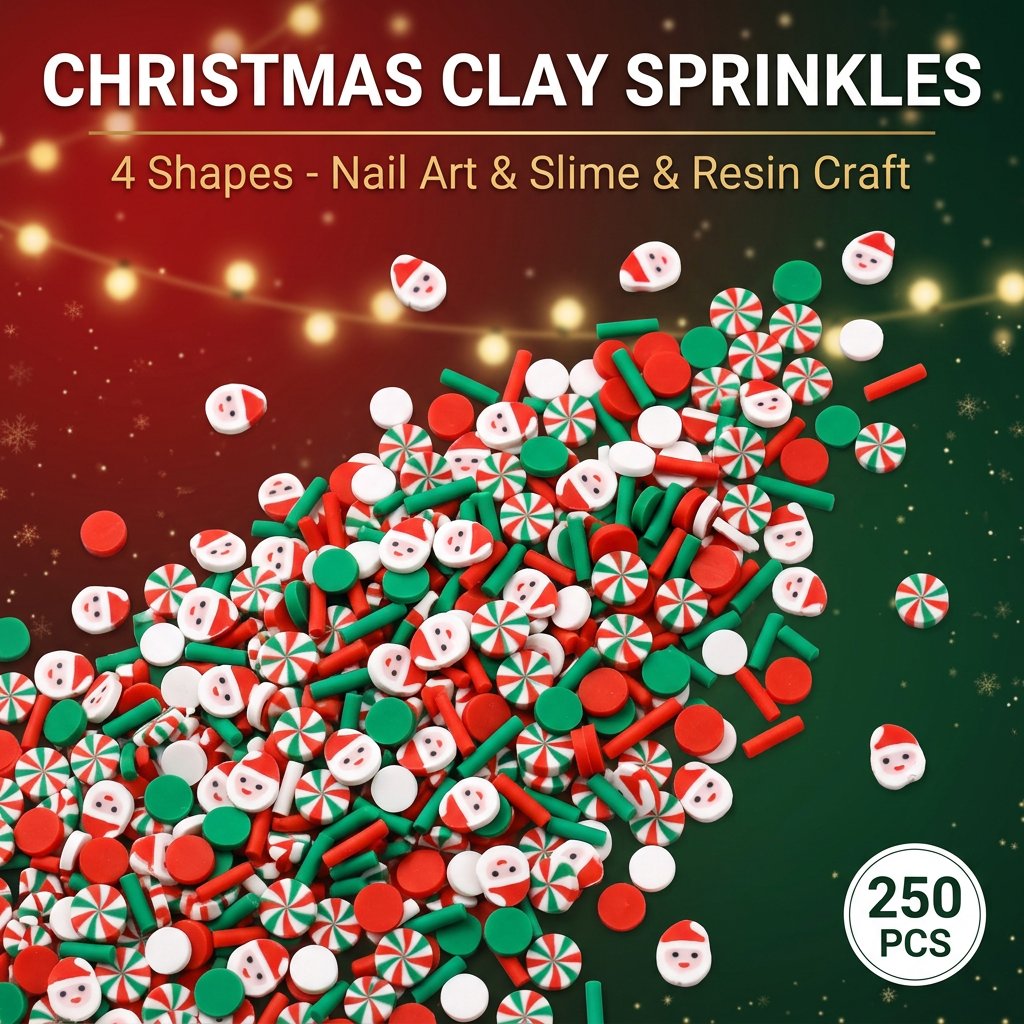 250 adet Noel Polimer Kil Süsl - Resin Art Clay incelemesi ve fiyatı