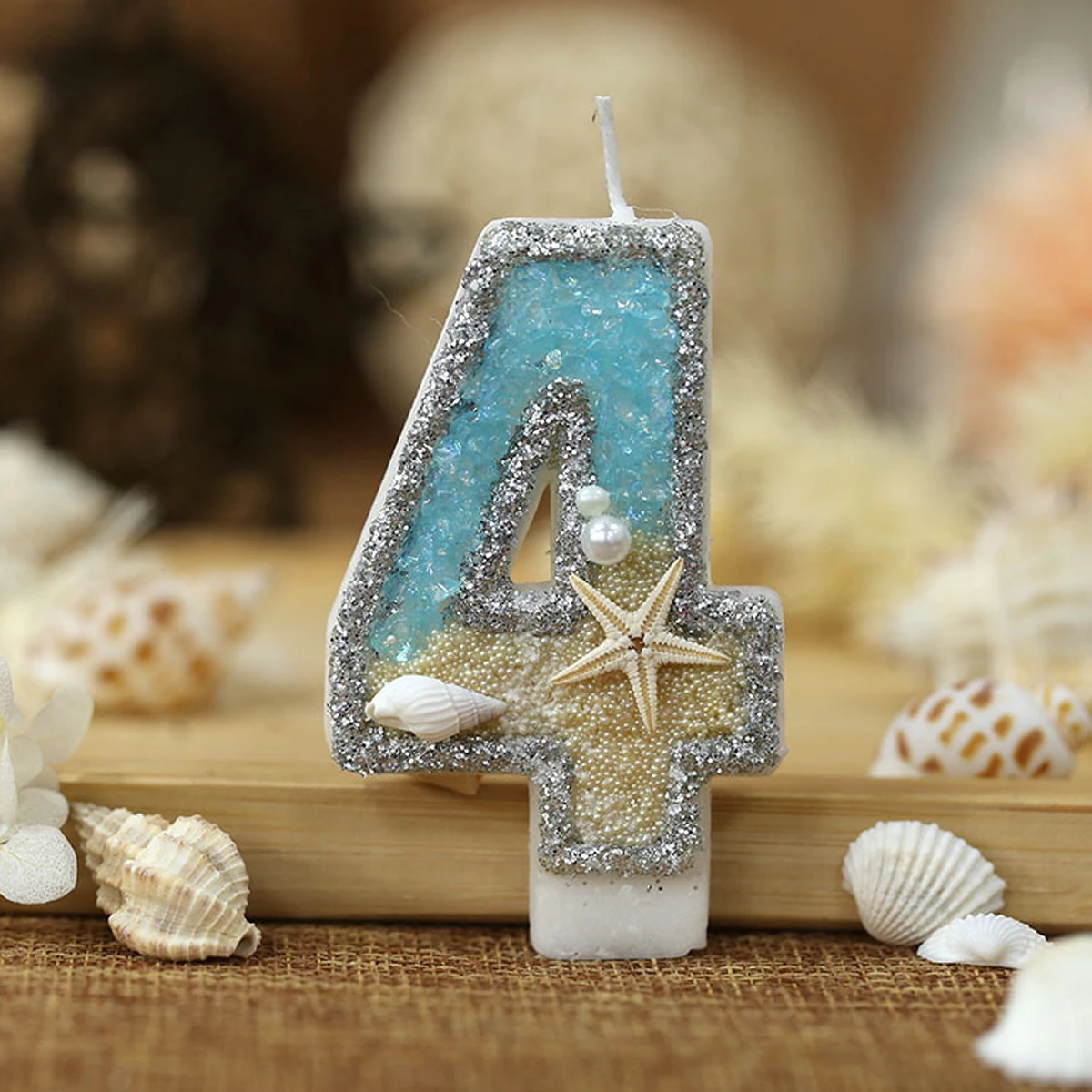 0-9 Numarası Glitter Mumlar Ya - Resin Art Beach Theme incelemesi ve fiyatı