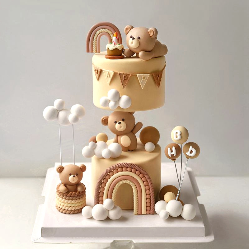 Yumuşak Kil Sevimli Ayı Kek To - Resin Art Clay incelemesi ve fiyatı