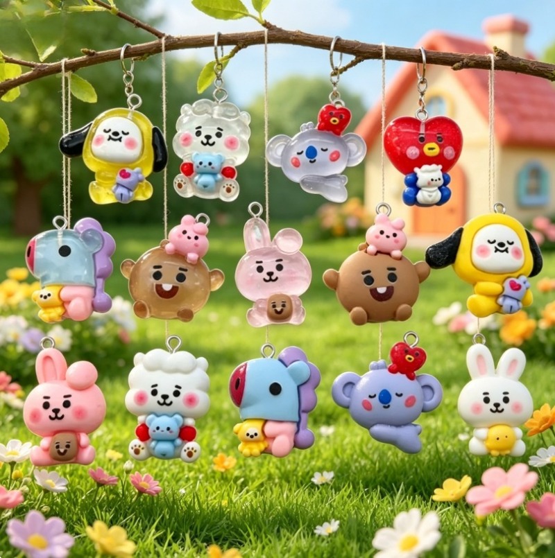 7 adet BT21 Reçine Karikatür F - Resin Art Materials Kit incelemesi ve fiyatı