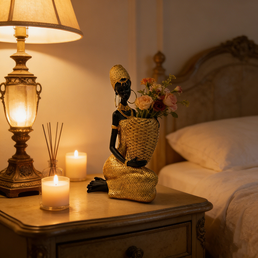 Reçine Afrikalı Kadın Vazo Tut - Resin Art For Anniversary Gift incelemesi ve fiyatı
