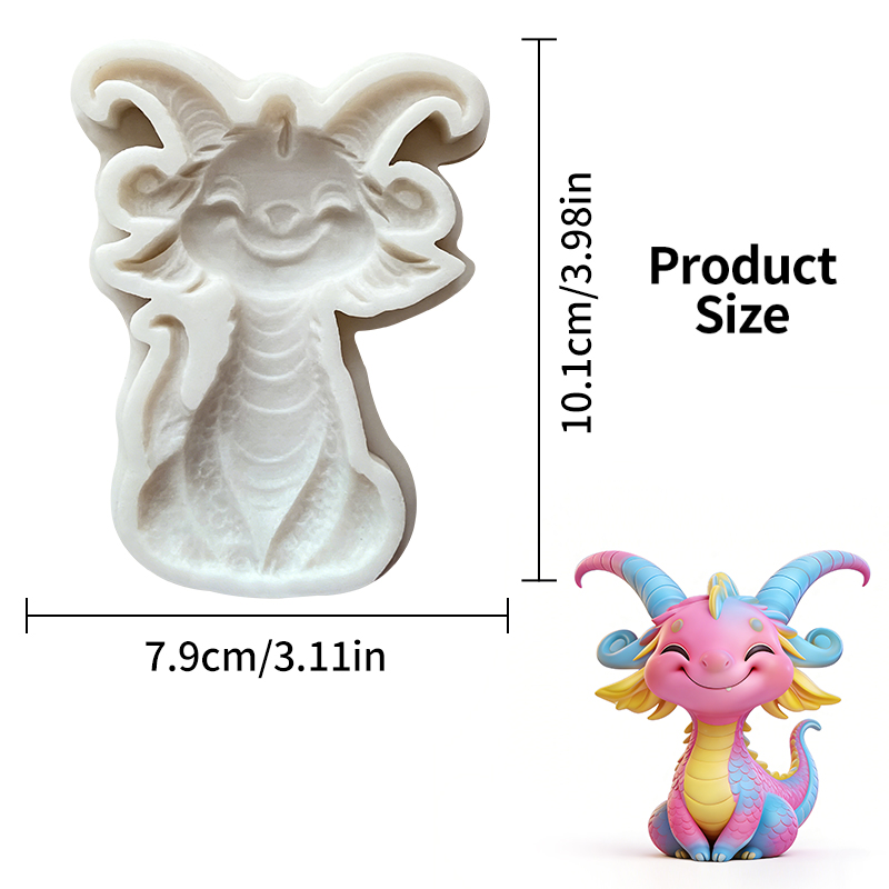 Sevimli küçük ejderha silikon  - Resin Art Clay incelemesi ve fiyatı
